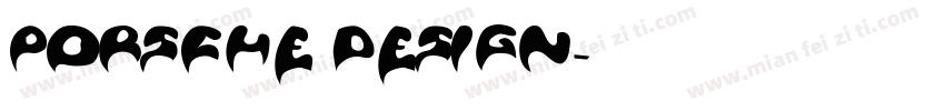 PORSCHE DESIGN字体转换